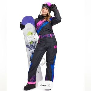 Tipsy Elves Medium WOMEN'S NIGHT RUN SNOW SUIT, worn once